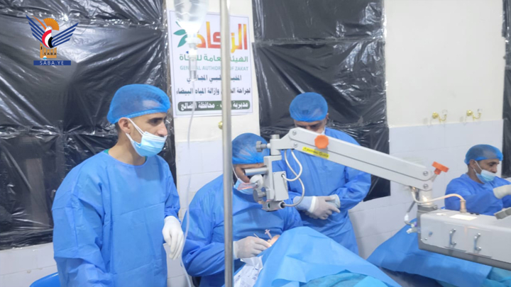 إجراء 143 عملية في مخيم العيون بمديرية دمت في الضالع