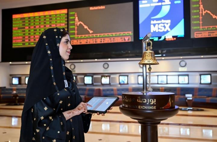 ارتفاع مؤشر بورصة مسقط 0.36 %
