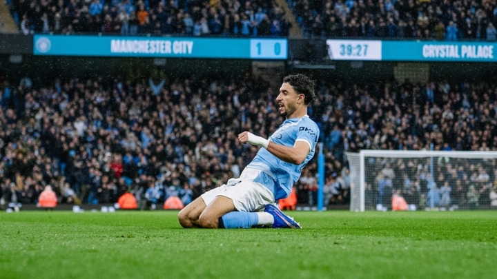 الدوري الإنجليزي.. مانشستر سيتي يفوز على ضيفه كريستال بالاس بثلاثية نظيفة 