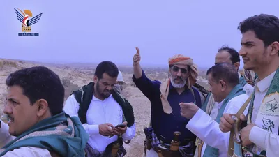 القائم بأعمال وزير الزراعة يتفقد مشروع شبكة الطرق الزراعية في مديرية الغيل
