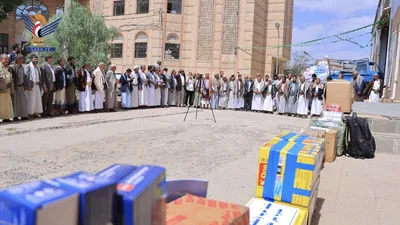 تربويو محافظة صنعاء يُسيّرون قافلة لدعم التعليم بمدارس الساحل الغربي
