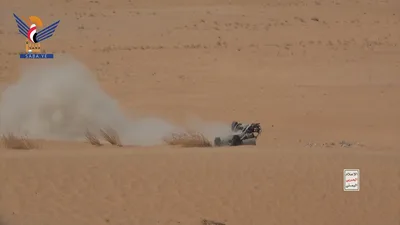 فيديو || الإعلام الحربي يبث مشاهد لاستهداف تحشيدات العدو السعودي في جبهة الفليحة جنوب محافظة مأرب
