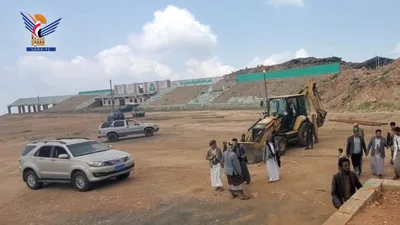  تفقد أعمال تجهيز ساحة الاحتفال المركزية بالمولد النبوي في المحويت ​