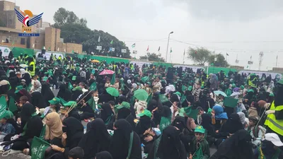 مهرجان نسائي حاشد بمركز محافظة المحويت بمناسبة المولد النبوي