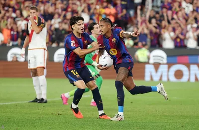 برشلونة يتصدر الليغا بخماسية في شباك رايو فاييكانو