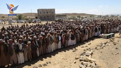 تشييع جثامين كوكبة من الشهداء في بمديريات عمران 