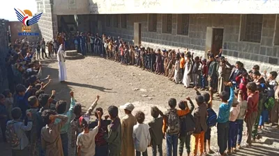 وقفات بمدارس بني سعد في المحويت تبارك انتصارات القوات المسلحة