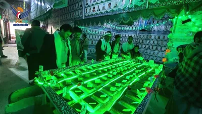 افتتاح معرض صور الشهداء بمديرية المحابشة في حجة