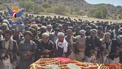 تشييع جثمان الشيخ أحمد الرصاص البهجي في الملاجم بالبيضاء