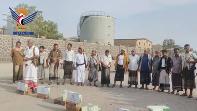  مديرية الصليف وعزلة راس عيسي تدعمان المرابطين في الساحل الغربي بقافلة 