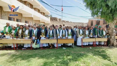 فعالية خطابية بمديرية الحيمة الخارجية في محافظة صنعاء بذكرى المولد النبوي 
