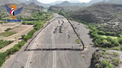 وقفة قبلية بالحيمة الخارجية تأكيدًا على الجهوزية وإعلان الاستنفار لمواجهة العدو السعودي