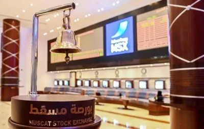 مؤشر بورصة مسقط يغلق مرتفعًا بنسبة 0.42 بالمائة