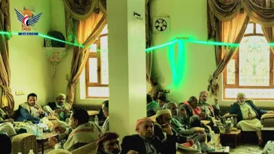 أمسية بمنطقة الضباينة بسنحان في محافظة صنعاء بذكرى المولد النبوي 