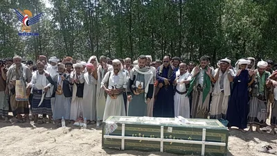 تشييع جثامين ثلاثة شهداء في مديرية جبل رأس بمحافظة الحديدة