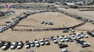 محافظة صعدة تسير "قافلة النصر" للمرابطين في جبهات العزة والكرامة