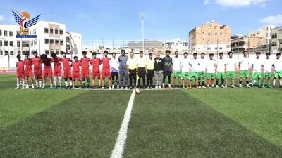 فوز فريق الوحدة ضمن منافسات بطولة المولد النبوي لكرة القدم بمأرب 