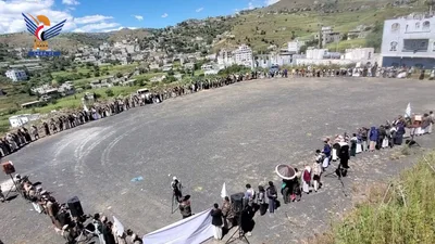  وقفة قبلية مسلحة في عزلة أنامر أسفل بالمشنة تأكيدًا على الجهوزية بإب