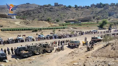 صعدة.. وقفة قبلية مسلحة في مديرية غمر تأكيدا على الجاهزية لمواجهة العدو