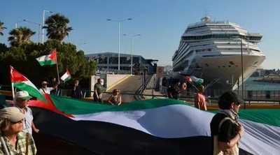 احتجاجات مؤيدة لفلسطين في العاصمة اليونانية تندد بوصول سياح "إسرائيليين"