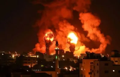 استشهاد 4 فلسطينيين في غارة للعدو الصهيوني على نقطة شحن غرب خان يونس