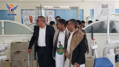 أمين عام رئاسة الجمهورية يطّلع على نشاط كلية الطب بجامعة المحويت