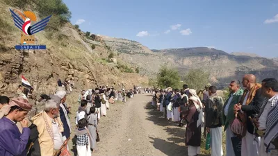 حجة .. وقفة في كحلان عفار بحجة تُبارك إنتصارات القوات المسلحة