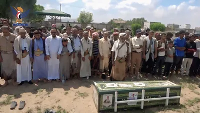 تشييع جثماني الشهيدين حسن شجاف في باجل ويحيى الأهدل بالضحي