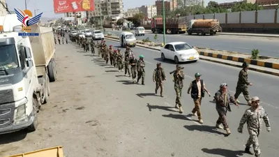 مسير عسكري في مديرية الثورة بأمانة العاصمة تأكيدا على الجهوزية العالية