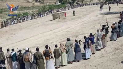 قبائل مستبأ ووشحة تعلنان النفير لمواجهة العدو السعودي