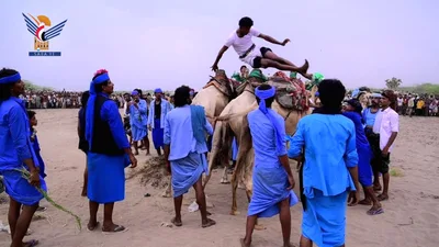 مهرجان كرنفالي تراثي شعبي لموسم التمور في النخيلة بالحديدة
