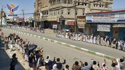 وقفات حاشدة بصعدة احتفاءً بثورة 21 سبتمبر ومباركة للانتصارات العظيمة