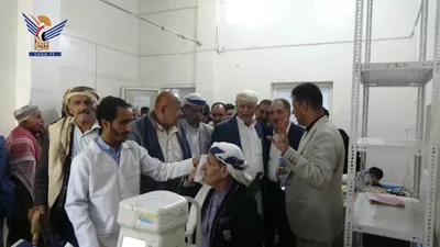 تدشين مخيم سحب المياه البيضاء وزراعة العدسات في إب