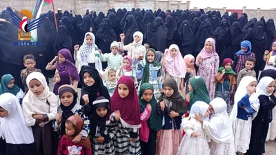 وقفات للهيئة النسائية في حجة ثباتًا مع فلسطين واستنفارً في مواجهة العدو السعودي