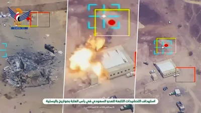 مشاهد نوعية لاستهداف تحشيدات العدو السعودي في رأس العارة بصواريخ باليستية
