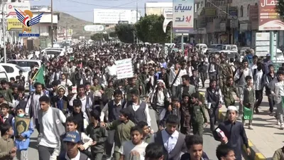  مسير طلابي في مديريات البيضاء بذكرى المولد النبوي  